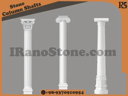3 kinds of Stone Column Shafts